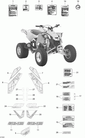 ATV  DS 450, 2008  - Decals