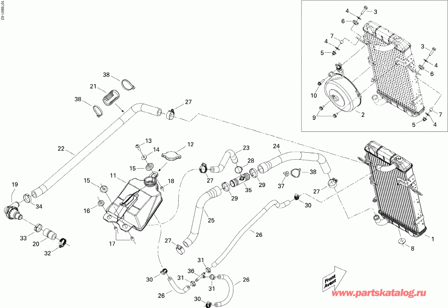  Bombardier DS 450 X, 2008  -  System