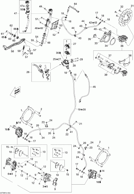 ATV   DS 450 X, 2008 - Hydraulic Brakes