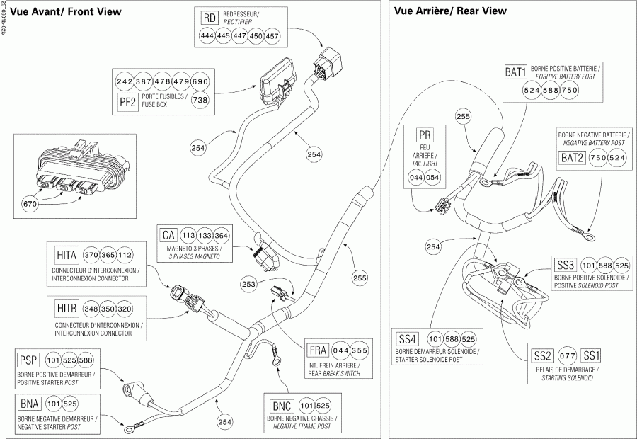 ������������ BRP DS 450 X, 2008 ������ - Main ���� �������� Rear