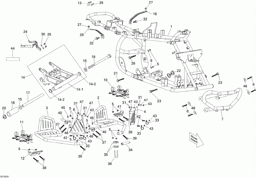  Bombardier Mini DS X 90cc 4T Black, 2008 - 