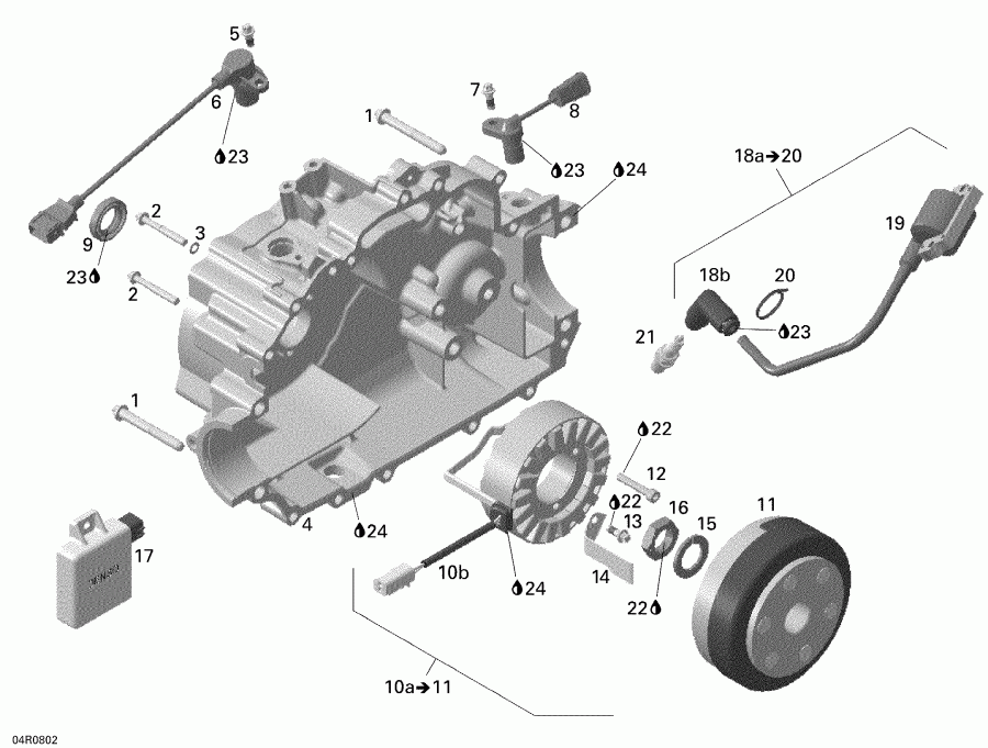 ATV  Outlander 400 XT, 2008 - Magneto
