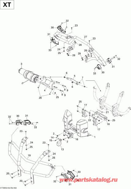  BRP Outlander 400 XT, 2008 - Body And Accessories Xt