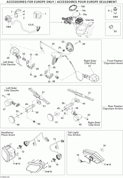 BRP Outlander 400 XT, 2008 - Electrical Accessories Euro