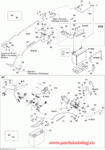  Outlander 500 XT, 2008 -  System Xt