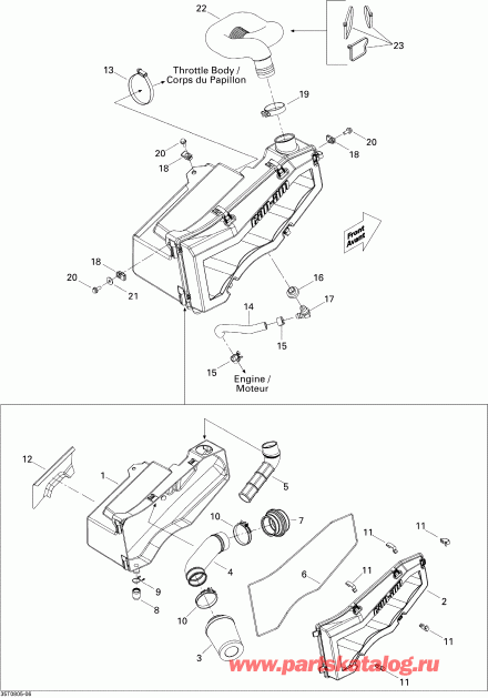  BRP  Outlander MAX 400 EFI XT, 2008 - Air  