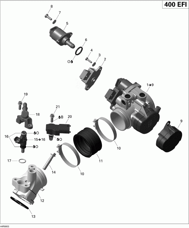 ATV - Intake Manifold And Throttle Body