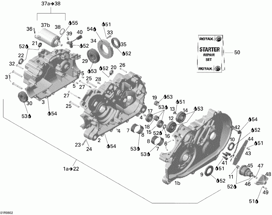   Outlander MAX 400 XT, 2008  - Crankcase