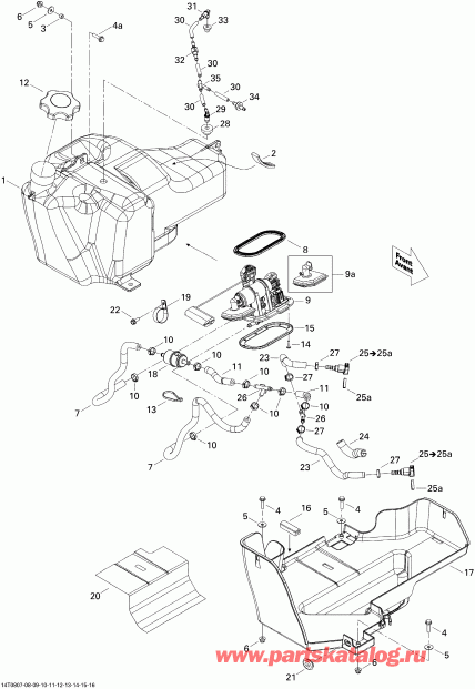 ATV BRP Outlander MAX 500 STD, 2008  - Fuel System