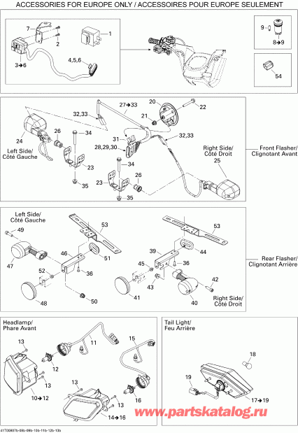 ATV BRP Outlander MAX 650 XT, 2008 - Electrical Accessories Euro