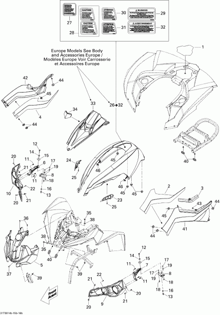 ����������  ������ Renegade 500, 2008 - Body And Accessories 2