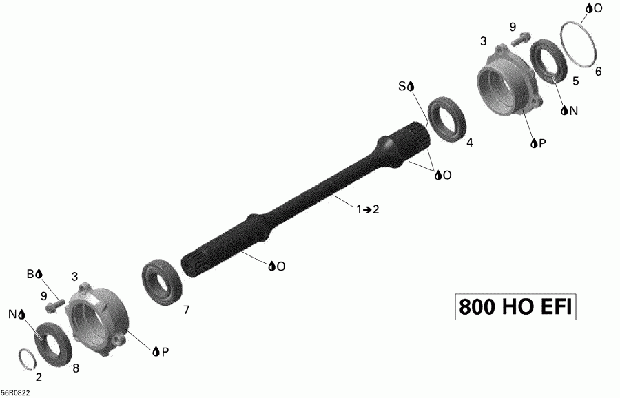 Renegade 800, 2008  - Drive Shaft