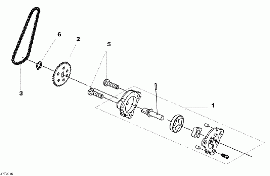 ATV   DS 250 NA, CE & INT, 2009 - Oil Pump