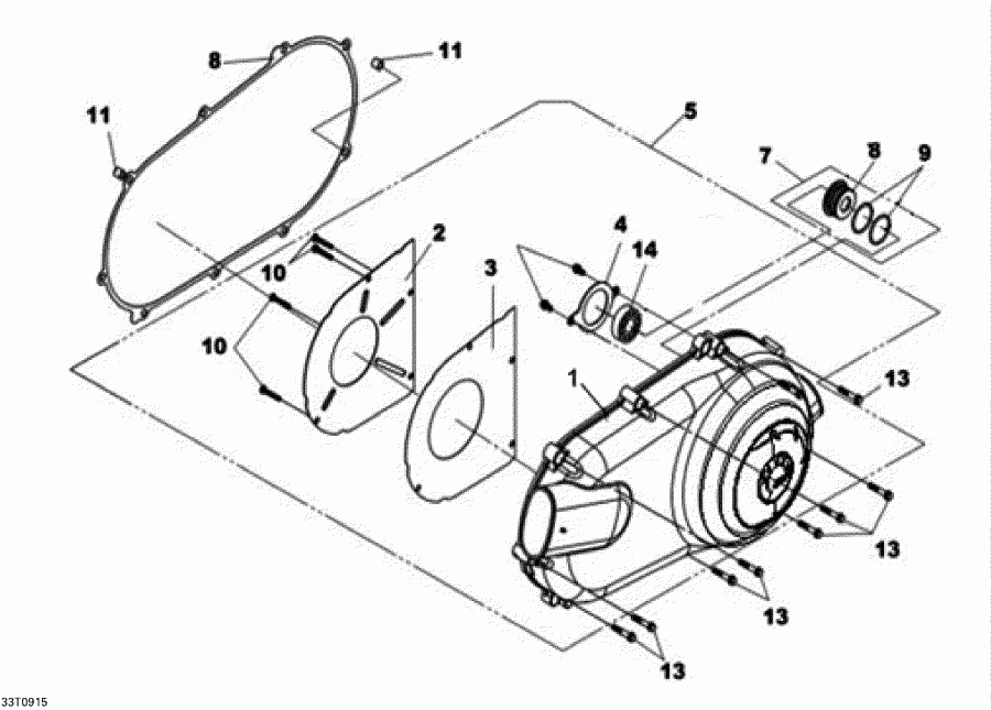 ATV   DS 250 NA, CE & INT, 2009 - Cvt Cover