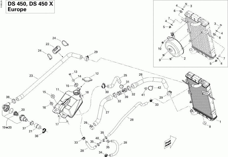  Bombardier DS 450 CE STD & X (3F9D,3G9D), 2009 -  System