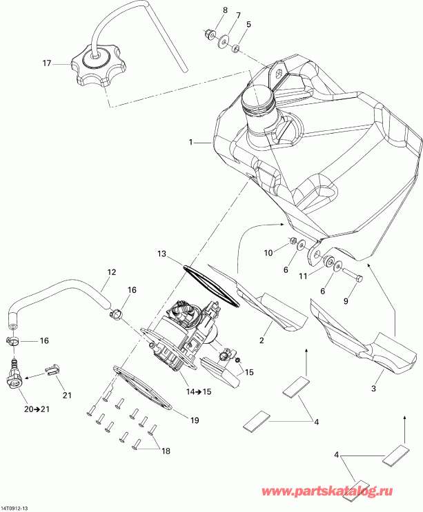  BRP DS 450 Xxc, Xmx EFI, 2009  - Fuel System
