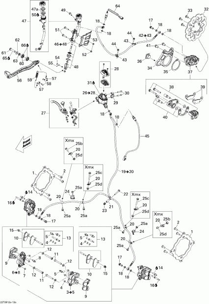 ATV  DS 450 Xxc, Xmx EFI, 2009  - Hydraulic Brakes