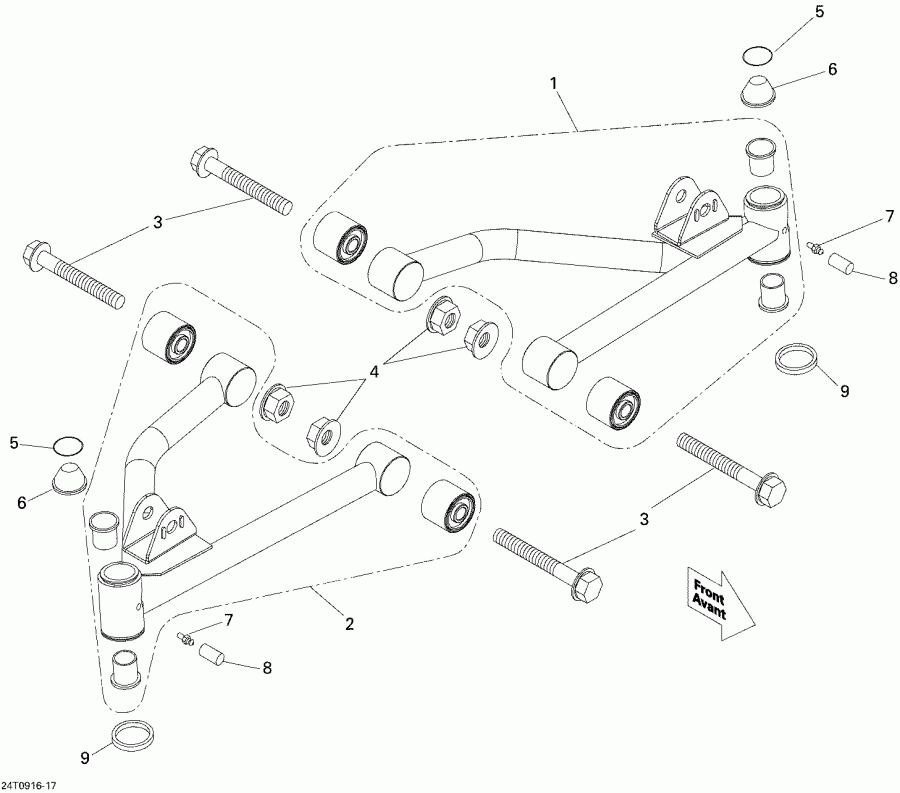 ����������  DS 90, 2009 ������ - Front Suspension Arm