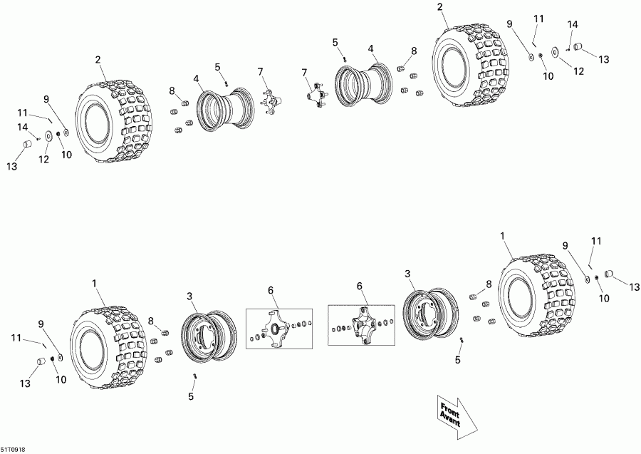 DS 90 X, 2009 - Wheels And Tires