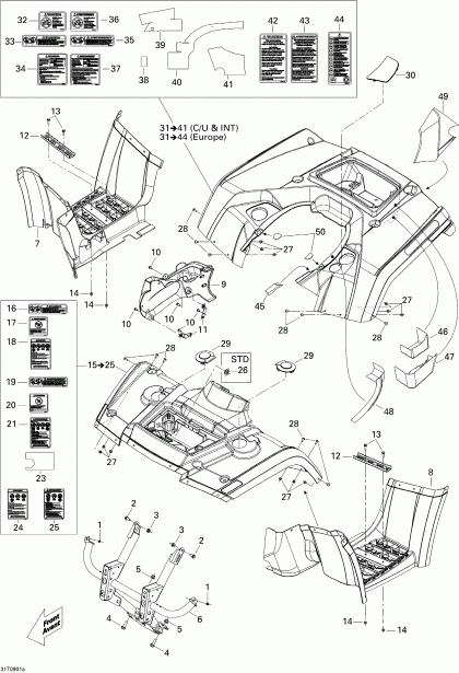 ����������  Outlander 400 EFI, 2009 ������ - ������ � ���������� 1
