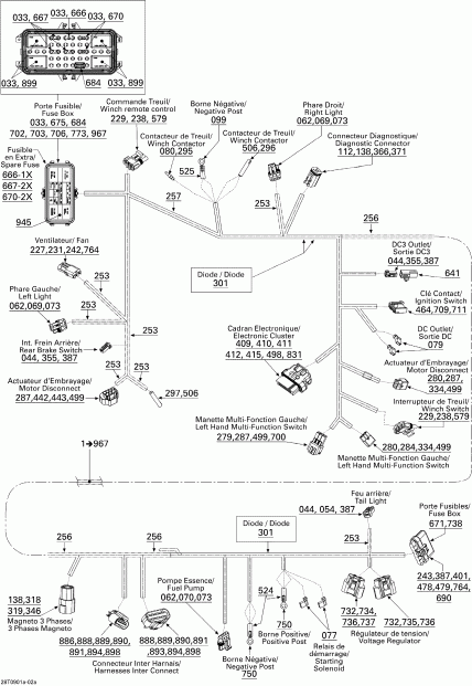   Outlander 400 EFI, 2009 - Main Harness