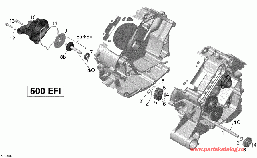 ATV Bombardier  Outlander 500 EFI, 2009 - Engine Cooling