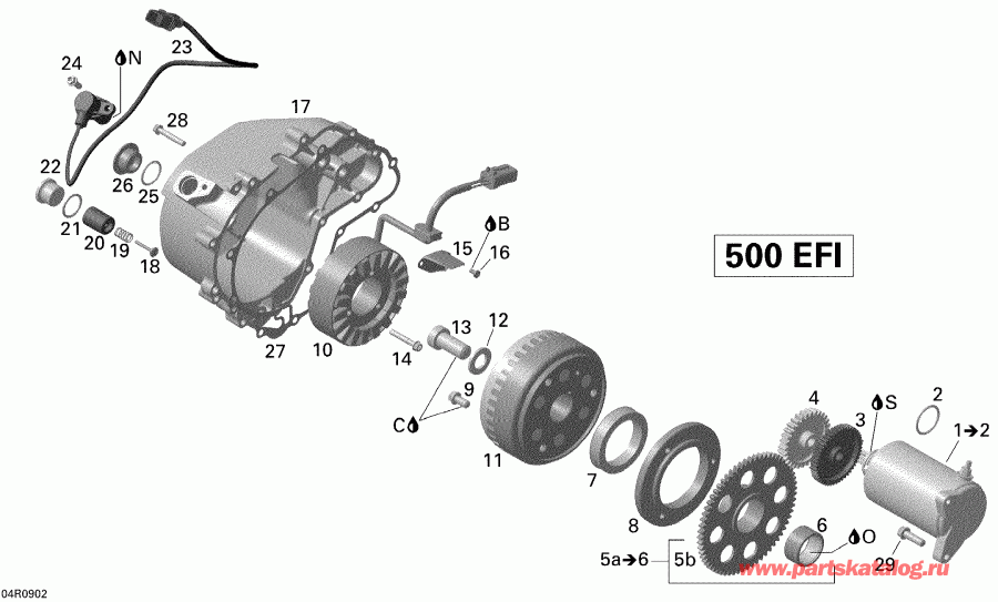 ����������  Outlander 500 EFI, 2009 ������ - Magneto