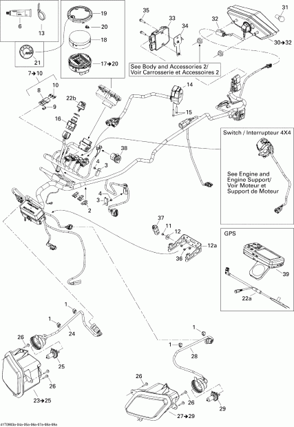    Outlander 500 EFI, 2009 - Electrical Accessories 1, Std