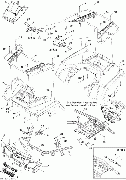   Outlander 650 EFI XT, 2009 - Body And Accessories 2
