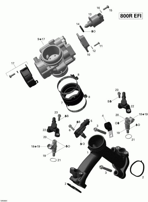  Bombardier - Air Intake Manifold And Throttle Body