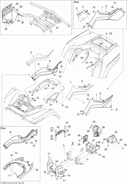 ATV BRP Outlander 800R EFI, 2009 -    3, Std