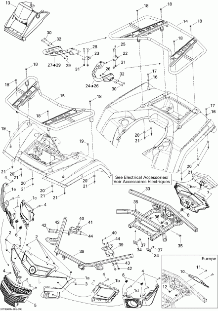 ATV   Outlander 800R EFI XT, 2009 - Body And Accessories 2, Xt
