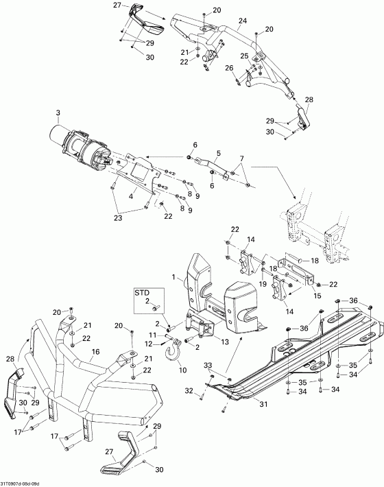 ���������� Bombardier ����������� Outlander 800R EFI XT, 2009 - Body And Accessories 4, Xt