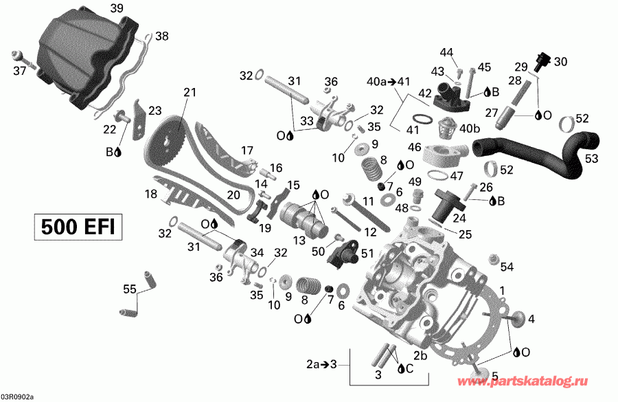  BRP - Cylinder Head, Front
