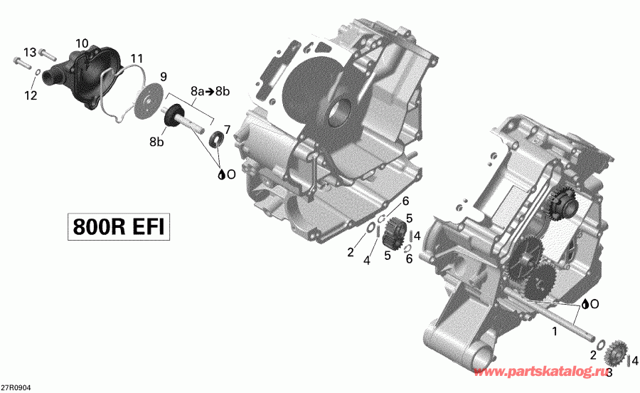 ATV  Outlander Max 800R EFI, 2009  - Engine Cooling