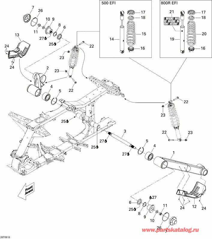   Renegade 500, 2009  - Rear Suspension 500