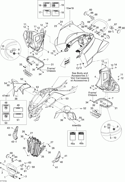 ATV  DS 450 EFI, 2010 ������ - Body And Accessories 1