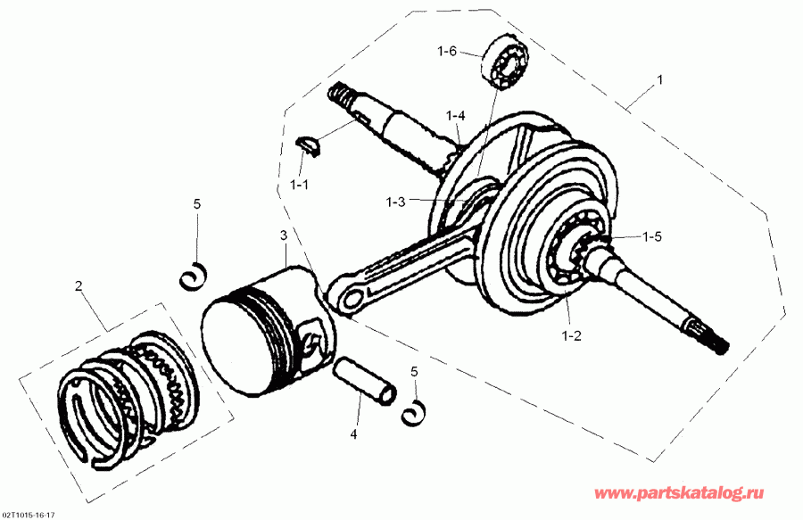 Bombardier  DS 70, 2010 - Crankshaft And Pistons