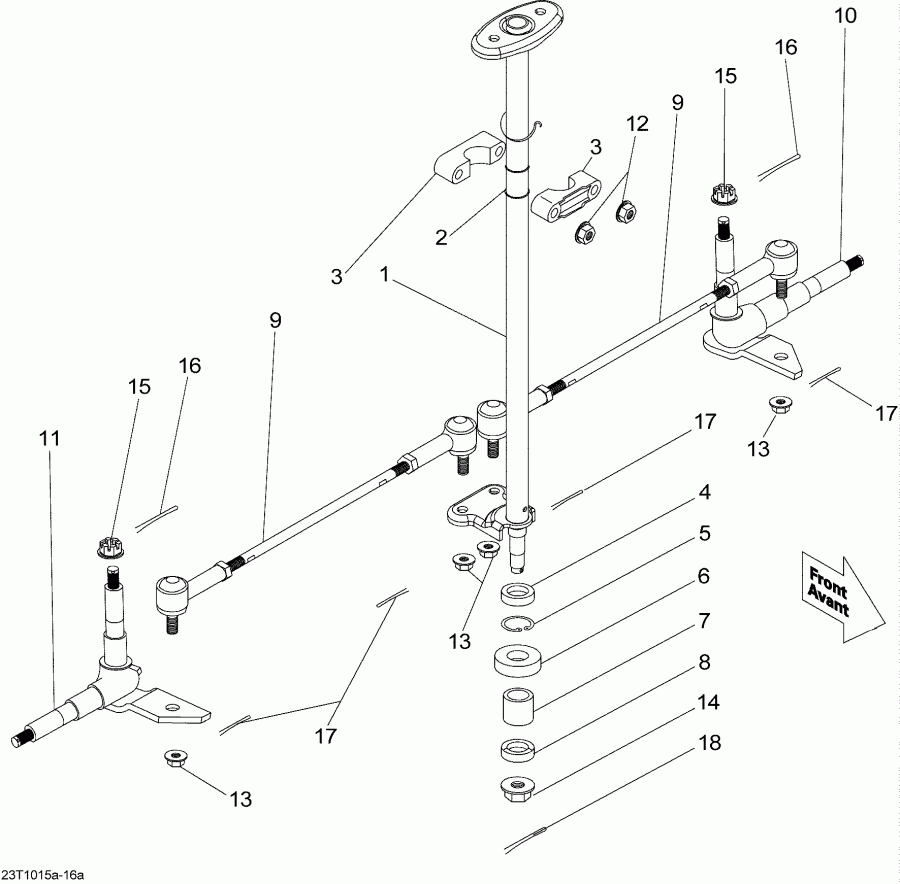 ATV  DS 70, 2010  - Steering