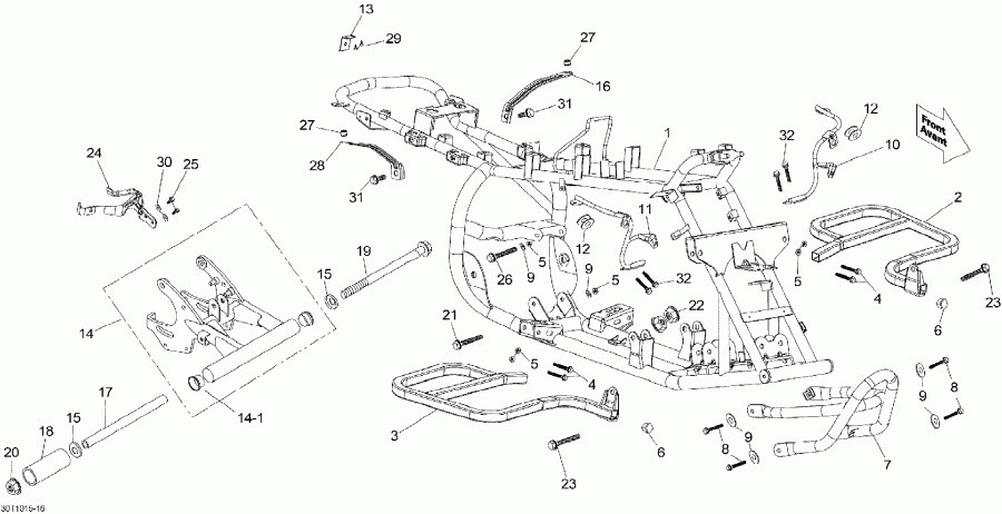  Bombardier DS 90, 2010  - Frame