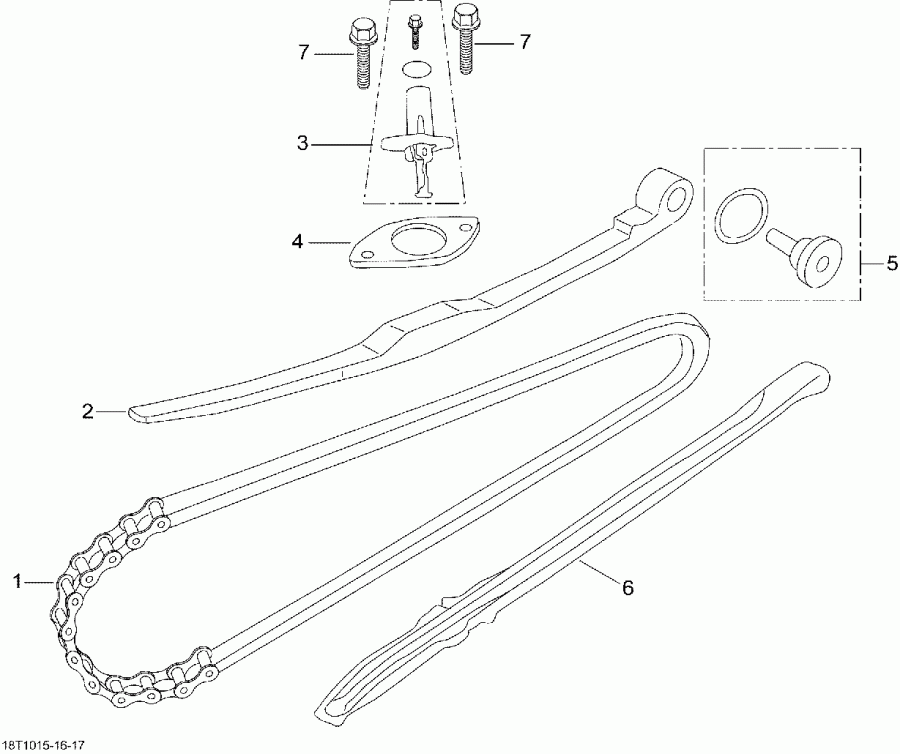 ATV Bombardier DS 90 X, 2010 -  Tensioner