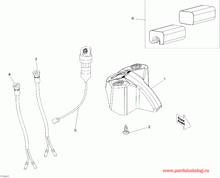  BRP DS 90 X, 2010 - Indicator Lights And Cover