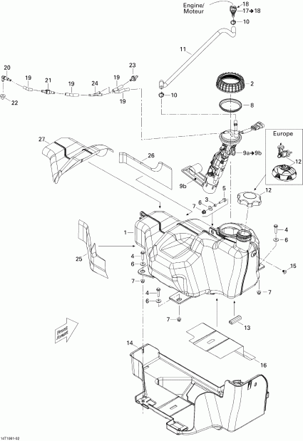   Outlander 400 EFI, 2010  - Fuel System