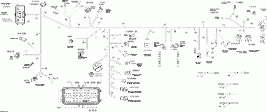 ����������  Outlander 400 EFI, 2010 ������ - Main Harness Europe