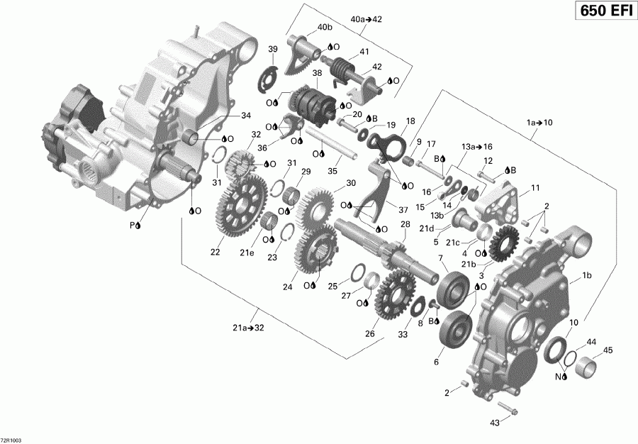  BRP  Outlander 650 EFI, 2010 -  Box  Components