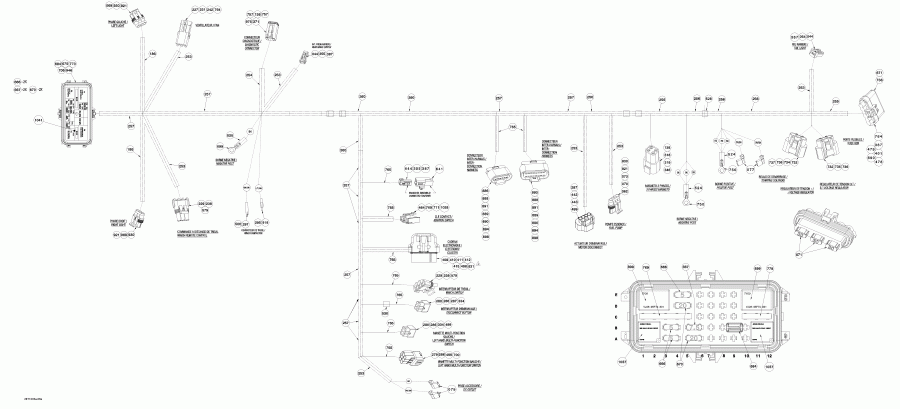  BRP Outlander 650 EFI, 2010  - Main Harness