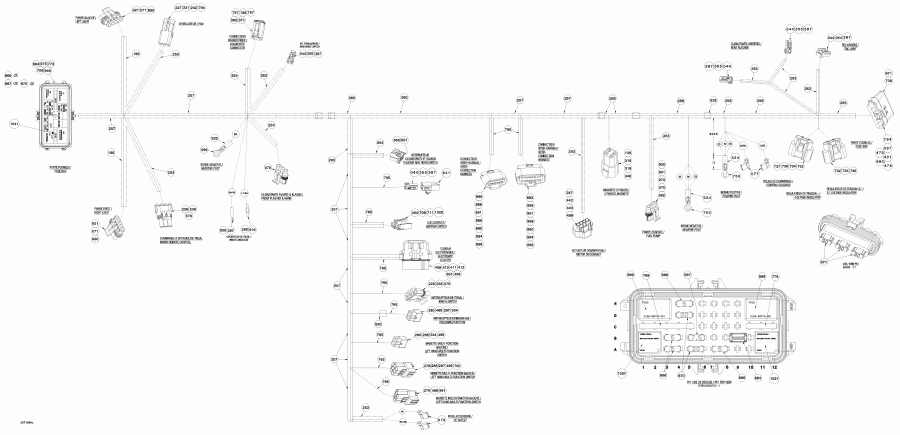  Bombardier Outlander 650 EFI, 2010 - Main Harness Europe