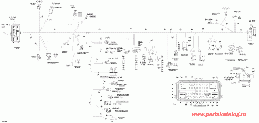 BRP Outlander 650 EFI, 2010  - Main Harness Europe, Xt