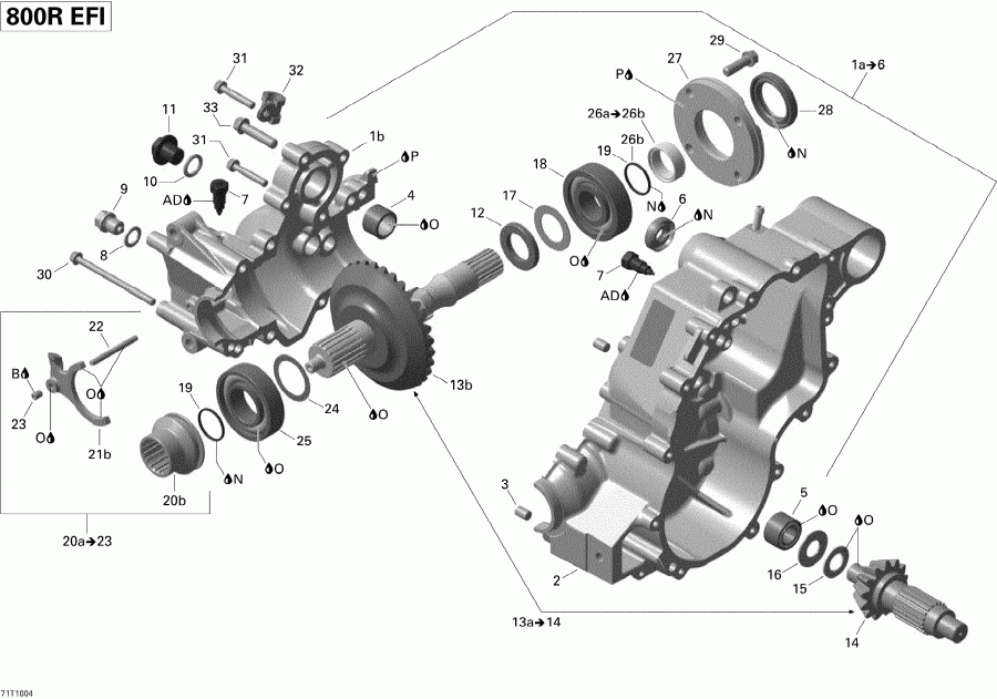  BRP Outlander 800R EFI, 2010 -  Box Output 
