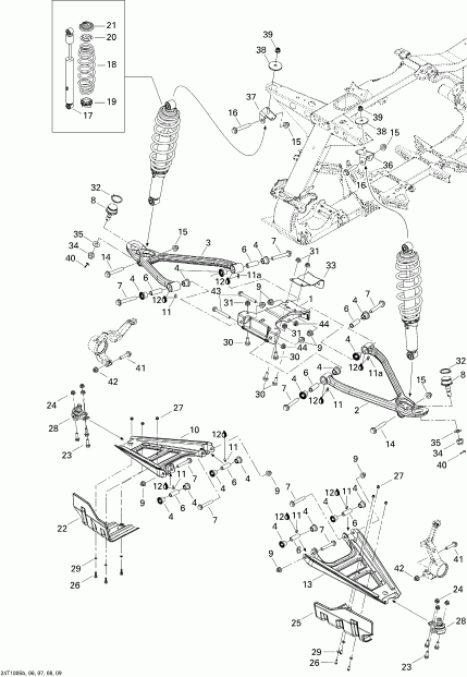 ����������  Outlander 800R EFI, 2010 - Front Suspension